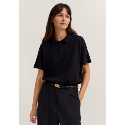 Bugatti Damen T-shirt van gestructureerd katoenmengsel 2XL Bugatti Damen T-shirt van gestructureerd katoenmengsel 2XL