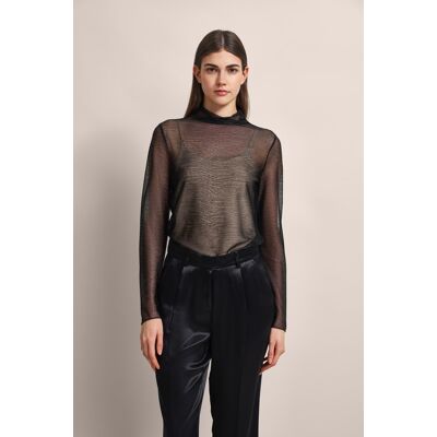 Bugatti Damen Mesh overhemd met glanzend effect M Bugatti Damen Mesh overhemd met glanzend effect M
