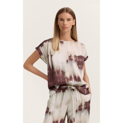 Bugatti Damen Blouse met korte mouwen en grafische print van viscose 46 Bugatti Damen Blouse met korte mouwen en grafische print van viscose 46