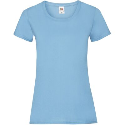 Fruit of the Loom Dames/Dames Valueweight T-Shirt (Hemelsblauw) XS Fruit of the Loom Dames/Dames Valueweight T-Shirt (Hemelsblauw) XS