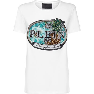 Philipp Plein T-Shirt Ronde Hals Pineapple Skies XS Philipp Plein T-Shirt Ronde Hals Pineapple Skies XS