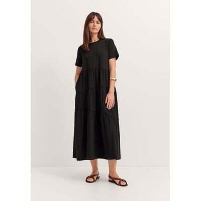 Bugatti Damen Zomerjurk met asymmetrische plooien M Bugatti Damen Zomerjurk met asymmetrische plooien M