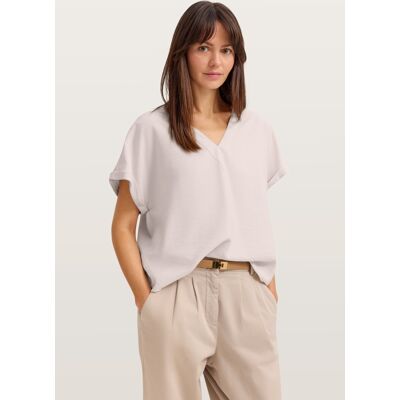 Bugatti Damen Blouse met korte mouwen en V-hals van licht modal 44 Bugatti Damen Blouse met korte mouwen en V-hals van licht modal 44