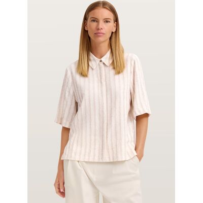 Bugatti Damen Blouse met korte mouwen, gestreept, met overhemdkraag 44 Bugatti Damen Blouse met korte mouwen, gestreept, met overhemdkraag 44
