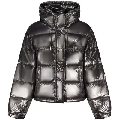 Calvin Klein Zwarte Polyester Damesjas XS Calvin Klein Zwarte Polyester Damesjas XS