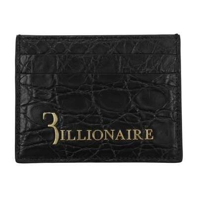 Billionaire Italian Couture Billionaire Italiaanse Couture Zwarte Krokodillen Standaardkaarthouder One Size Billionaire Italian Couture Billionaire Italiaanse Couture Zwarte Krokodillen Standaardkaarthouder One Size