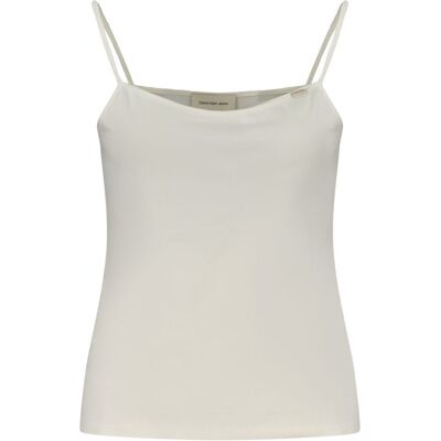 Calvin Klein Witte Katoenen Dames Tanktop XS Calvin Klein Witte Katoenen Dames Tanktop XS