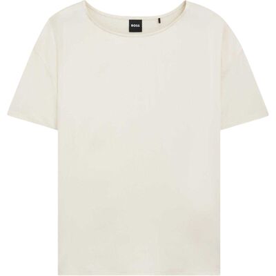 Boss Unisex Volwassen Esandy Zijde Regular T-Shirt (Wit) 36 Boss Unisex Volwassen Esandy Zijde Regular T-Shirt (Wit) 36