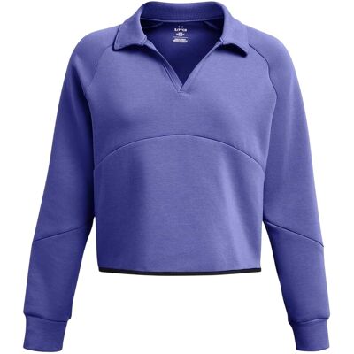 Under Armour Dames-sweatshirt met kraag en boxy pasvorm (Paars) 42 Under Armour Dames-sweatshirt met kraag en boxy pasvorm (Paars) 42