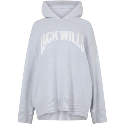 Jack Wills Dames/Dames Logo Drop Shoulder Hoodie met lange mouwen (Grijze Mergel) 40 Jack Wills Dames/Dames Logo Drop Shoulder Hoodie met lange mouwen (Grijze Mergel) 40