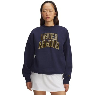 Under Armour Dames/Dames Varsity Sweatshirt (Marine/Goud) 38 Under Armour Dames/Dames Varsity Sweatshirt (Marine/Goud) 38