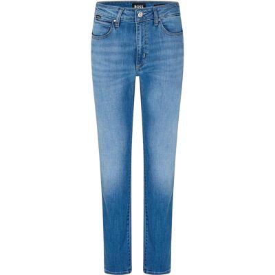 Boss Heren Denim Hoge Slanke Jeans (Blauw) 27 Normaal Boss Heren Denim Hoge Slanke Jeans (Blauw) 27 Normaal