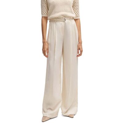 Boss Dames/Dames Taualy-W Relaxed Fit Broek (Wit) 40 lang Boss Dames/Dames Taualy-W Relaxed Fit Broek (Wit) 40 lang