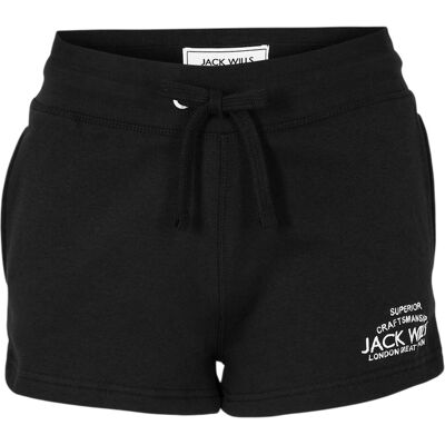 Jack Wills Dames-sweatshorts met logo (Zwart) 40 Jack Wills Dames-sweatshorts met logo (Zwart) 40