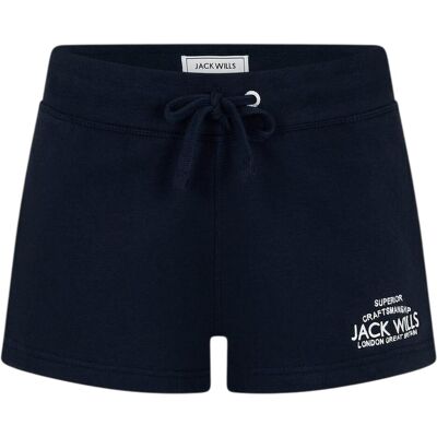 Jack Wills Dames-sweatshorts met logo (Marine) 32 Jack Wills Dames-sweatshorts met logo (Marine) 32
