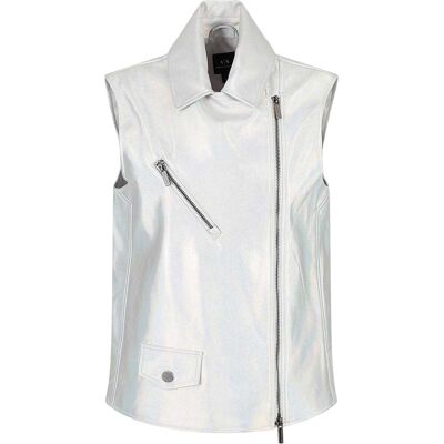 Armani Exchange Dames/Dames Iridescent Mouwloos Gilet (Veelkleurig gemêleerd) XS Armani Exchange Dames/Dames Iridescent Mouwloos Gilet (Veelkleurig gemêleerd) XS