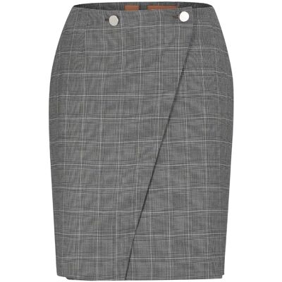 Boss Vanata geruite rok voor dames (Grijs) 32 Boss Vanata geruite rok voor dames (Grijs) 32
