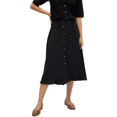 Vero Moda Dames/Dames Laney A-lijn Midi rok (Zwart) 36 Vero Moda Dames/Dames Laney A-lijn Midi rok (Zwart) 36