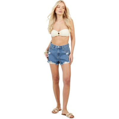 Brave Soul Dames/Dames Bandeau Bikinitop (Geel) 38 Brave Soul Dames/Dames Bandeau Bikinitop (Geel) 38
