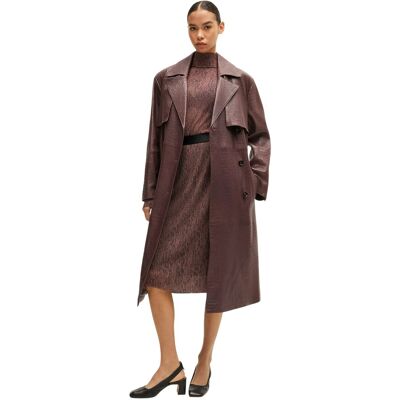 Boss Dames/Dames Emata Lage Hals Top (Marmeren) 42 Boss Dames/Dames Emata Lage Hals Top (Marmeren) 42