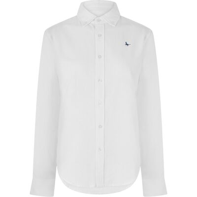 Jack Wills Dames Classic Twill Lange Mouwen Shirt (Helder Wit) 38 Jack Wills Dames Classic Twill Lange Mouwen Shirt (Helder Wit) 38