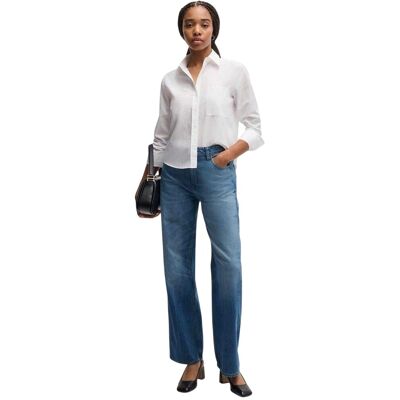 Boss Brielle Monday-shirt voor dames (Wit) 42 Boss Brielle Monday-shirt voor dames (Wit) 42