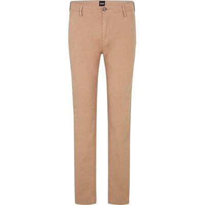 Boss Chino's met rechte pijpen voor heren in de kleur Rice (Licht Beige) 42 Normaal Boss Chino's met rechte pijpen voor heren in de kleur Rice (Licht Beige) 42 Normaal