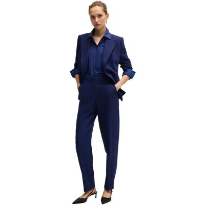 Boss Tabitha-chino's met hoge taille voor dames (Blauw) 34 Boss Tabitha-chino's met hoge taille voor dames (Blauw) 34