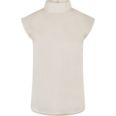 Boss Damesblouse met hoge kraag van Bidriz (Wit) 40 Boss Damesblouse met hoge kraag van Bidriz (Wit) 40