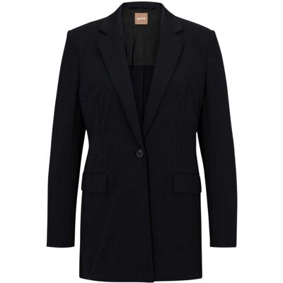 Boss Damesblazer met reverskraag (Zwart) 36 Boss Damesblazer met reverskraag (Zwart) 36