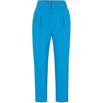 Boss Tapiah effen rechte broek voor dames (Helder Blauw) 32 Boss Tapiah effen rechte broek voor dames (Helder Blauw) 32