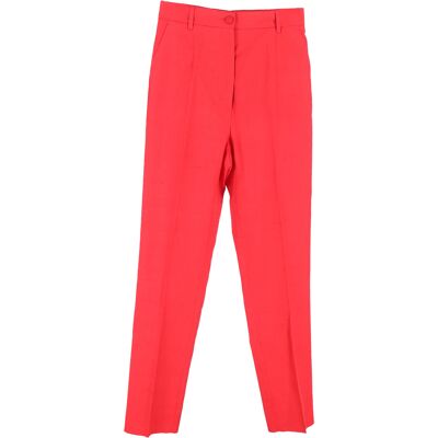 Dolce & Gabbana Pre-owned Dolce & Gabbana rechte broek van rood katoen 34 Dolce & Gabbana Pre-owned Dolce & Gabbana rechte broek van rood katoen 34