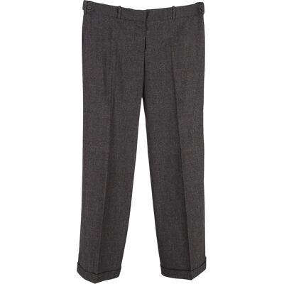 Chloe Pre-owned Chloé rechte broek van grijze wol XL Chloe Pre-owned Chloé rechte broek van grijze wol XL