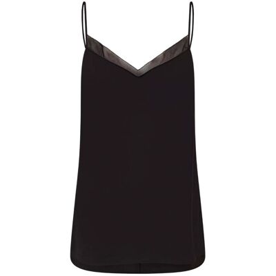 Ted Baker Lulea Chiffon Inzetstuk Zwarte Cami Top S Ted Baker Lulea Chiffon Inzetstuk Zwarte Cami Top S