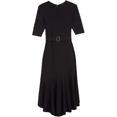 Ted Baker Samalee Gebreide Rok Met Zwierige Rand, Midi-jurk, Zwart 38 Ted Baker Samalee Gebreide Rok Met Zwierige Rand, Midi-jurk, Zwart 38