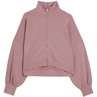 Ted Baker Ted Bake Aurora Cupro Zip Through Funnel Neck Dusty Pink Jumper M Ted Baker Ted Bake Aurora Cupro Zip Through Funnel Neck Dusty Pink Jumper M