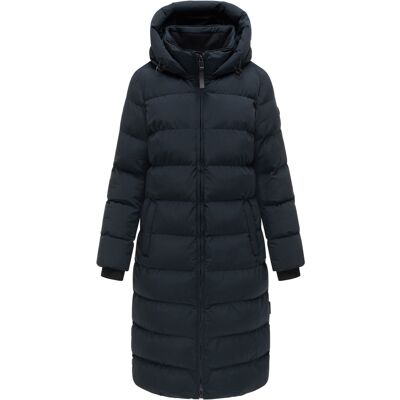 Marikoo Harukaa lange dames winterjas – gewatteerd met afneembare capuchon S Marikoo Harukaa lange dames winterjas – gewatteerd met afneembare capuchon S