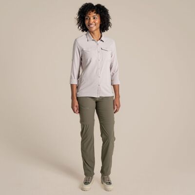 Craghoppers Dames/Dames NosiLife Pro III shirt met lange mouwen (Zachte champignon) 42 Craghoppers Dames/Dames NosiLife Pro III shirt met lange mouwen (Zachte champignon) 42