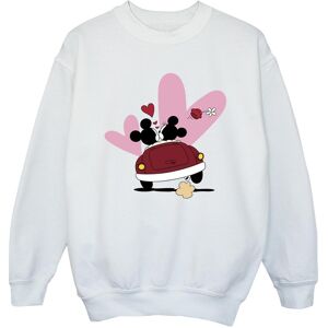 Disney Meisjes Mickey Mouse Car Print Sweatshirt (Wit) 7-8J / 122-128cm Disney Meisjes Mickey Mouse Car Print Sweatshirt (Wit) 7-8J / 122-128cm