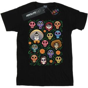 Disney Meisjes Coco Hoofden Patroon Katoenen T-Shirt (Zwart) 7-8J / 122-128cm Disney Meisjes Coco Hoofden Patroon Katoenen T-Shirt (Zwart) 7-8J / 122-128cm