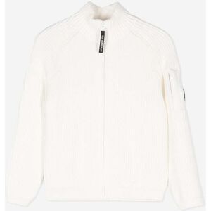 C.P. Company Jongens Zip-Up Gebreide Top in Ivoor 10J / 140cm C.P. Company Jongens Zip-Up Gebreide Top in Ivoor 10J / 140cm