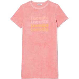 Lacoste Meisjes Repeat Logo Katoenen T-shirt Jurk (Roze) 5J / 110cm Lacoste Meisjes Repeat Logo Katoenen T-shirt Jurk (Roze) 5J / 110cm