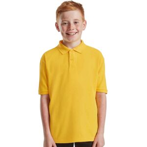 Fruit of the Loom Kinderen /Kinder Poly/ Katoen Piqué-Poloshirt Voor Kinderen. (Zonnebloem) 7-8J / 122-128cm Fruit of the Loom Kinderen /Kinder Poly/ Katoen Piqué-Poloshirt Voor Kinderen. (Zonnebloem) 7-8J / 122-128cm