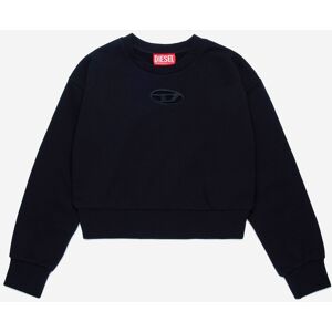 Diesel Model - Zwarte sweatshirt voor meisjes - Casual kleding Diesel Model - Zwarte sweatshirt voor meisjes - Casual kleding