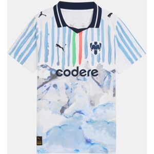 Puma Junior Kidsuper Monterry Replica shirt voor jongens in wit 11-12J / 146-152cm Puma Junior Kidsuper Monterry Replica shirt voor jongens in wit 11-12J / 146-152cm