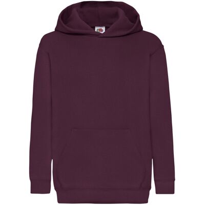 Fruit Of The Loom Kids Unisex Classic 80/20 Hoodie (Bottle Groen) 12-13J / 152-158cm Fruit Of The Loom Kids Unisex Classic 80/20 Hoodie (Bottle Groen) 12-13J / 152-158cm