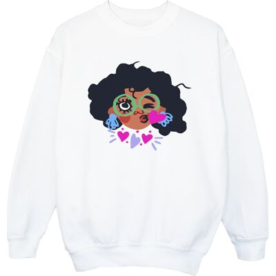 Disney Meisjes Encanto Mirabel Kiss Sweatshirt (Wit) 7-8J / 122-128cm Disney Meisjes Encanto Mirabel Kiss Sweatshirt (Wit) 7-8J / 122-128cm