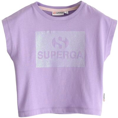 Superga Kinderen/Kinderen Glitter Gestreept T-shirt (Donkere Wijn) 4J / 104cm Superga Kinderen/Kinderen Glitter Gestreept T-shirt (Donkere Wijn) 4J / 104cm