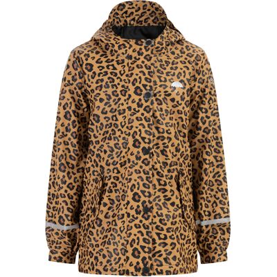 Schmuddelwedda Regenjas Meisje zwart beige leo 10J / 140cm Schmuddelwedda Regenjas Meisje zwart beige leo 10J / 140cm