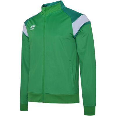 Umbro Gebreide jas voor kinderen (Smaragd/Lush Meadows/Brilliant White) 7-8J / 122-128cm Umbro Gebreide jas voor kinderen (Smaragd/Lush Meadows/Brilliant White) 7-8J / 122-128cm